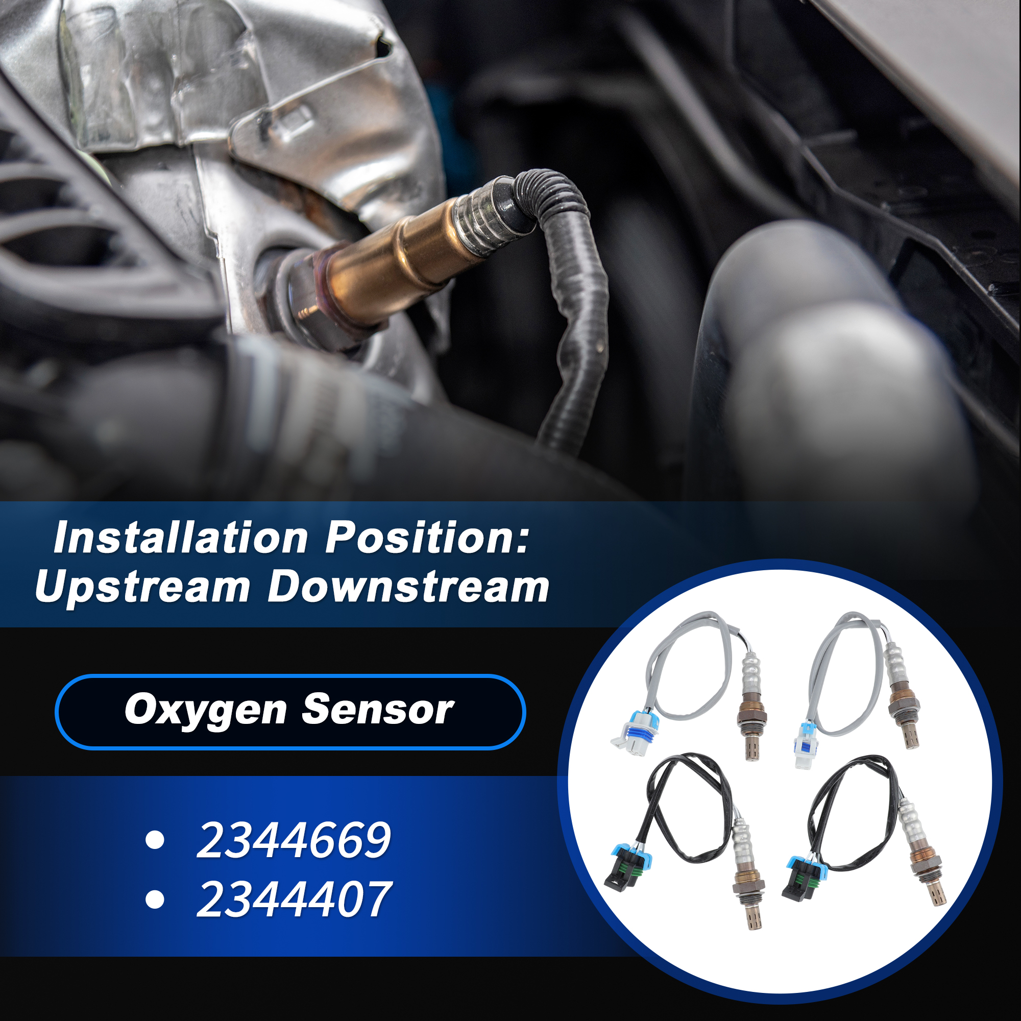 Unique Bargains 4Pcs Oxygen Sensor for Chevy Silverado