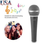 Wired Karaoke Microphone & Portable diigital Audio Sound Mixer Receiver Set with bluetoooth Receiver System, Dual Mic Setting, & MP3, USB, SD Readers - for Dj Music & Home Party
