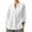 White, variant on yunLCZ Casual Tops Everyday Low Price Linen Shirt For Women Summer Cotton And Linen V Neck 3/4 Sleeve Top Loose Holiday Beach Shirt Tunic Top workout form-fitting T-shirts women