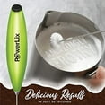 thumbnail image 4 of PowerLix Handheld Electric Milk Frother, Battery-Operated Electric Whisk Foam Maker for Coffee, Latte, Cappuccino, Hot Chocolate, and Frothy Delights, without a Stand, Green, 4 of 8