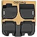 thumbnail image 3 of OEDRO Floor Mats Fit for 2016-2022 Honda HR-V, Custom Fit HRV Floor Liners, Front & 2nd Row Liner Set, Black All Weather HR-V Car Mats TPE Accessories, 3 of 4