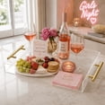 thumbnail image 2 of Mainstays Clear Acrylic Serving Tray with Gold Handles, 16.33 x 10 in, 2 of 7