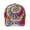 Green and Yellow Tie Dye Pattern, variant on Red and Purple Tie Dye Pattern Baseball Cap, Outdoor Travel Cap with Snap Closure & Sweatband, Polyester Construction Gifts for Birthday Christmas Thanksgiving