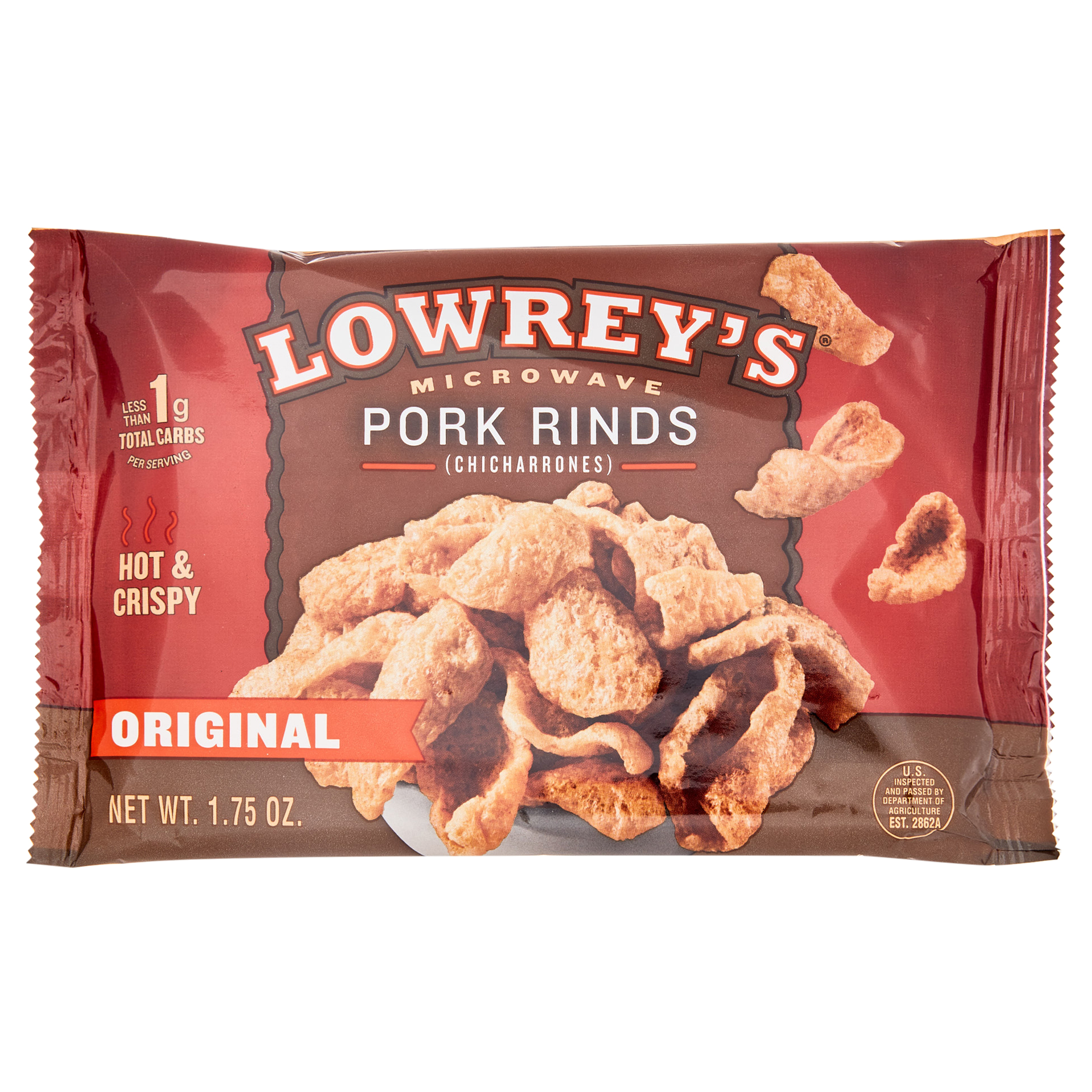 Lowrey's Bacon Curls Microwave Pork Rinds (Chicharrones), Original, 1.75 Ounce (Pack of 18) - image 2 of 6