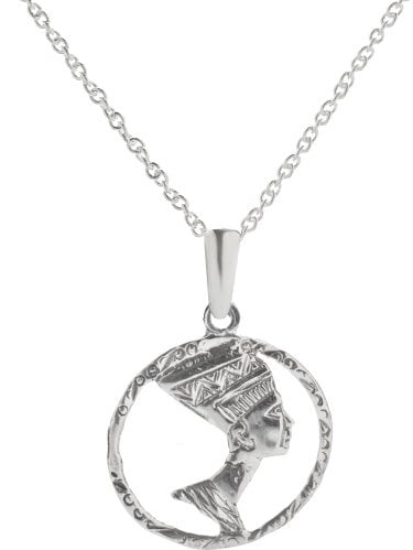 sterling silver nefertiti necklace