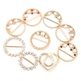 thumbnail image 1 of Metal Clip Buckle,9Pcs Rhinestone Scarf Buckle Ring Buckle Shirt Clip Professional Grade, 1 of 14