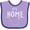 Lavender and Purple, variant on Inktastic It's Home State of Wisconsin Outline Boys or Girls Baby Bib