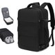 thumbnail image 1 of Multifunctional Travel Backpack, Airline Approved Waterproof Casual Daypack, Carry On 15.6inch Laptop Schoolbag, Backpack With Chest Bag Or Small Bag, 1 of 5