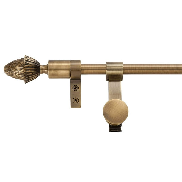 Legacy Antique Brass Adjustable Wall Tapestry Rod/Rug Hanger With