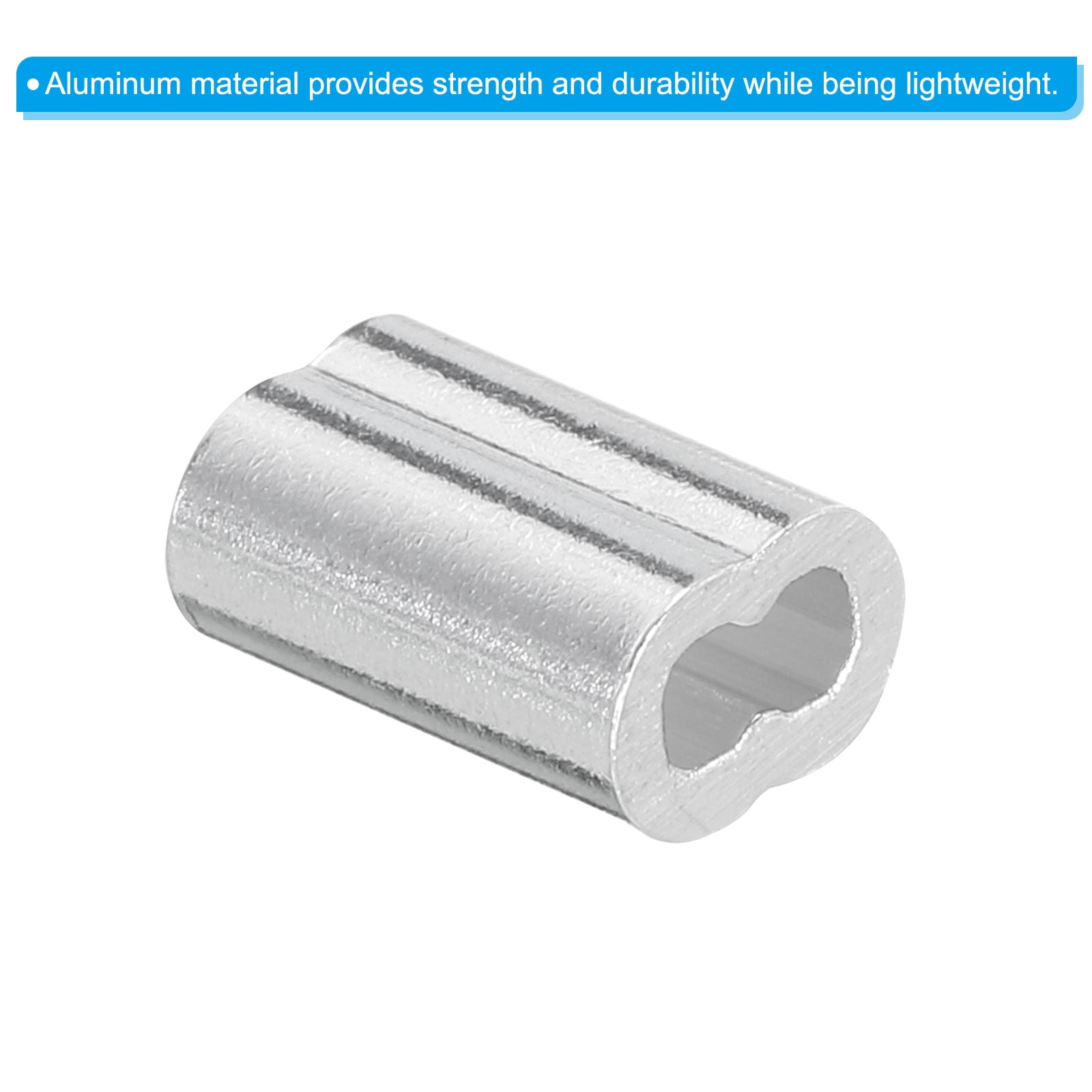 Kit 320 Pcs Manchon à Sertir Aluminium - 8 Tailles (1.2 à 6 Mm) - Boucles Double Sertir Pour Câble Métallique, Laisse Chien, Vêtement Ligne & Plus