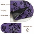 thumbnail image 6 of 2x3 Ft Entryway Area Rug, Halloween Kitchen Rug Runner Washable Floor Mat, Purple Black Haunted-House Fall Seasonal Non Slip Indoor Door Mat Throw Carpet for Bathroom Living Room Bedroom, 6 of 8