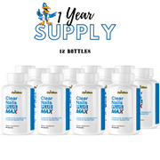 Clear Nails Plus Max- Hair, Skin & Nails Support- 12 Bottles- 720 Capsules