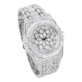 thumbnail image 2 of Men's 43mm Fully Iced Out Octagon Watch - Simulated Diamonds, Quartz Movement - Silver Dial, 2 of 5