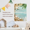 thumbnail image 6 of FMSHPON Beach Starfish Ocean Blue Wooden Clipboard Hardboard Wood Nursing Clip Board and Pull for Standard A4 Letter 13x9 inches, 6 of 7