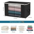 thumbnail image 5 of HEETLY 90L Extra Large Storage Bags with Clear Window, Upgraded Reinforced Zippered Storage Totes with Handles for Comforters Blankets Bedding Clothes, 5 of 7