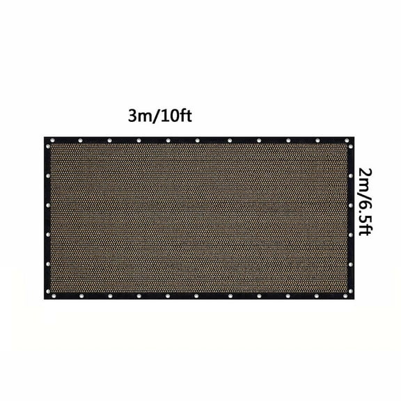 LiUMX Sun Shade Fabric 90% UV Blocks Outdoor Canopy Cover with Grommets | Heavy-Duty 200 GSM HDPE Shade Cloth for Patio Garden Pergola Carport | Easy Installation Kit Included