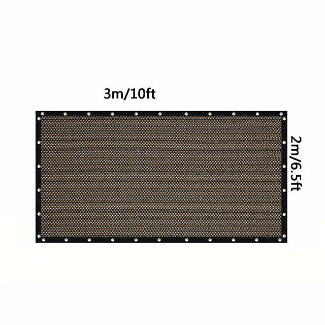 YoGold Balcony Privacy Screen, Fabric Sun Shade Cloth Shade Cloth Deck Shield Screen Fence Cover,UV Protection and Weather-Resistant,For Patio, Backyard, Outdoor Pool, Porch, Railing Brown
