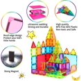 thumbnail image 2 of Juguetes magnéticos para niños, 100 piezas de bloques de construcción magnéticos 3D, juguetes educativos de construcción de edificios para niños y niñas a partir de 3 años, 2 of 5