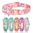 thumbnail image 4 of A variety of flower patterns female pet dog collar with flowers,, 4 of 5
