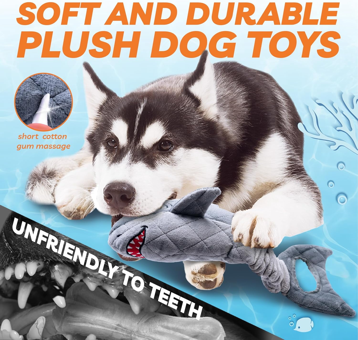 Aerqvix Durable Dog Toys for Small Large Dogs, Dog Chew Toy for Not Aggressive Chewers, Tough Squeaky Interactive Dogs Toys for Puppies Plush Puppy Toys Goose Pet Toy Puppy Chew Toys for Teething