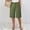 Army Green, variant on Women Lightweigh Shorts Drawstring Pull-on Wide Leg Straight Casual Short Pants Bermuda Shorts For Women Knee Length Wide Leg Summer Short Summer Beach Vacation Outfit Army Green L