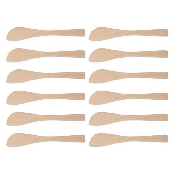 WRITWAA Attractive Wooden Spreaders and Fillings Spoons for Kitchen 15Pcs