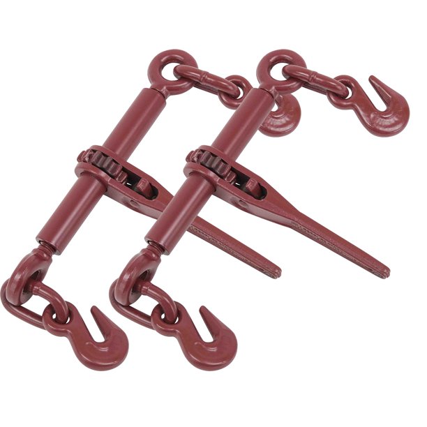 Mytee Products (2 Pack) Ratchet Chain Binder 1/4" 5/16" Chain Binders Tie Down Hauling