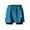 Blue, variant on Riecok Big and Tall Mens Shorts Summer Elastic Waist Shorts with Liner Solid Running Workout Clothes