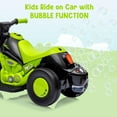 thumbnail image 2 of Lumiparty 6V Bubble Motorcycle Ride on Toy Car for Kids, with Music, LED Headlights, Forward/Reserve, Pedal, 3 Wheels Ride on Motorbike for Kids 3-8, Green, 2 of 7