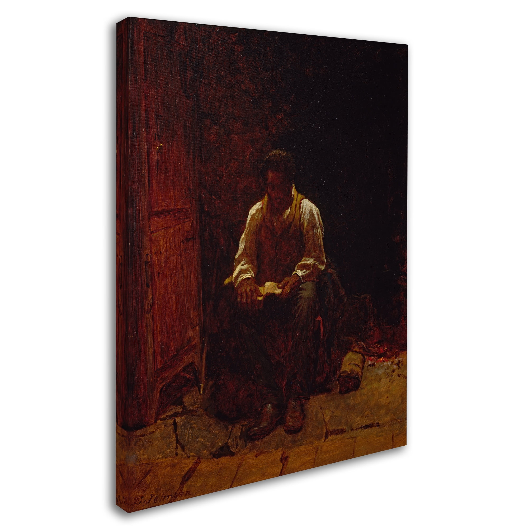 Trademark Fine Art 'The Lord Is My Shepherd' Canvas Art by Eastman Johnson