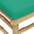 thumbnail image 3 of vidaXL Canapés d'Angle de Jardin avec Coussins Verts 2 Pcs Bambou, 3 of 4