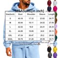 thumbnail image 3 of Rexolia Mens Full Zip Hoodie Long Sleeve Solid Color Plain Hooded Sweatshirt Casual Track Jacket Fall Spring Lightweight Pink S, 3 of 5