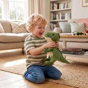 HollyHOME 10 Green Plush T-Rex Dinosaur Stuffed Animal Toy for Kids Gift