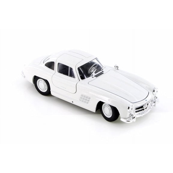 Mercedes-Benz 300SL, White - Welly 24064/4D - 1/24 Scale Diecast Model Toy Car (Brand New but NO BOX)