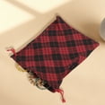thumbnail image 4 of Bolsas de cuerda a cuadros únicas 1 Pc de tela de algodón negra, 4 of 5