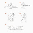 thumbnail image 4 of Resistance Band Yoga Rally Strap Body Shaping Pull Rope Silicone Pull Elastic Yoga 8 Word Shape Stretch Chest Fitness Tools, 4 of 5
