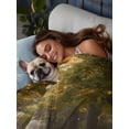 thumbnail image 3 of Brown Trees California King Size Flat Sheet, Wrinkleproof & Fadeproof Cooling Flat Bed Sheet Only, Forest Art Decor Spring Summer Nature Leaf Breathable Soft Bedding Top Sheets 108 x 98 Inches, 3 of 8