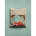 thumbnail image 3 of Image Conscious Sleeping Tiger Mom Sweatshirt Women's -Jay Fleck Designs, 3 of 4