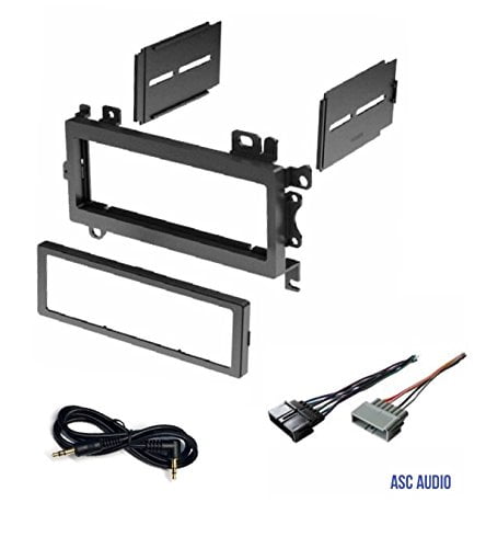 Vehicles listed below ASC Audio Car Stereo Radio Install Dash Kit and Antenna Adapter to Add a Double Din Radio for some 2007-2016 Chrysler Dodge Jeep Wire Harness 