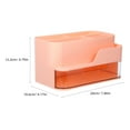 thumbnail image 2 of HOMEMAXS Pink Makeup Organizer with Multi-functional Drawers for Vanity Desk Storage Box, 2 of 7