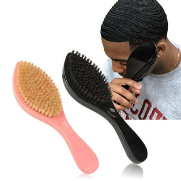 Qiopertar Big holiday Savings! Men's Beard Brush Bristle Oil Hair Brush Africans Curling Comb Hair Styling Hair Brush Made With Reinforced Boar And Nylon Bristles - 360 Waves Brushes