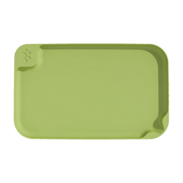 Alfombrilla para Comida Yuyangstore para Perros y Gatos Verde 57,5 x 35,5 x 3,3 cm
