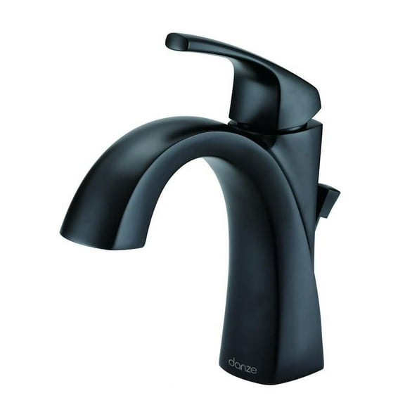 Danze Vaughn Single Handle Bathroom Faucet, Satin Black