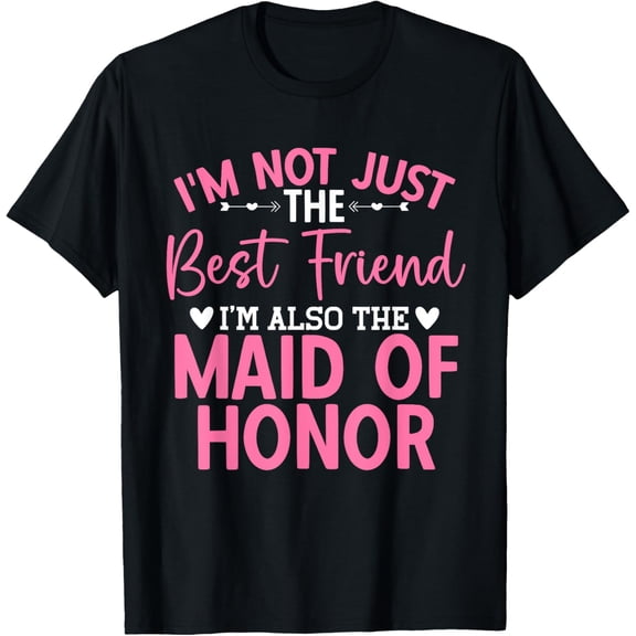 Best Friend Bridesmaid Wedding Party Maid of Honor T-Shirt