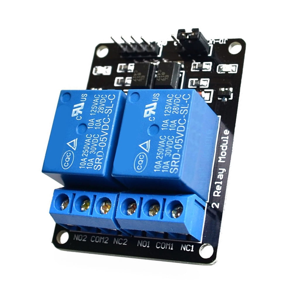 2 Channel Mini Electronics Outlet Relay Module Timer 5v for Arduino AC 250V 10A 