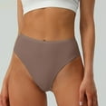 thumbnail image 4 of Teissuly Women's Cotton Half Wrapped Hip High Waist Solid Color Sexy Women's Pants Underwear, 4 of 5