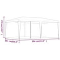 thumbnail image 7 of Carevas Party Tent with 6 Mesh Sidewalls Anthracite 19.7'x13.1' HDPE, 7 of 7