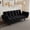 Black, variant on Soft and comfortable 2-seat sofa | Easy assembly for quick setup, perfect for small bedrooms | Provide a cozy place to rest