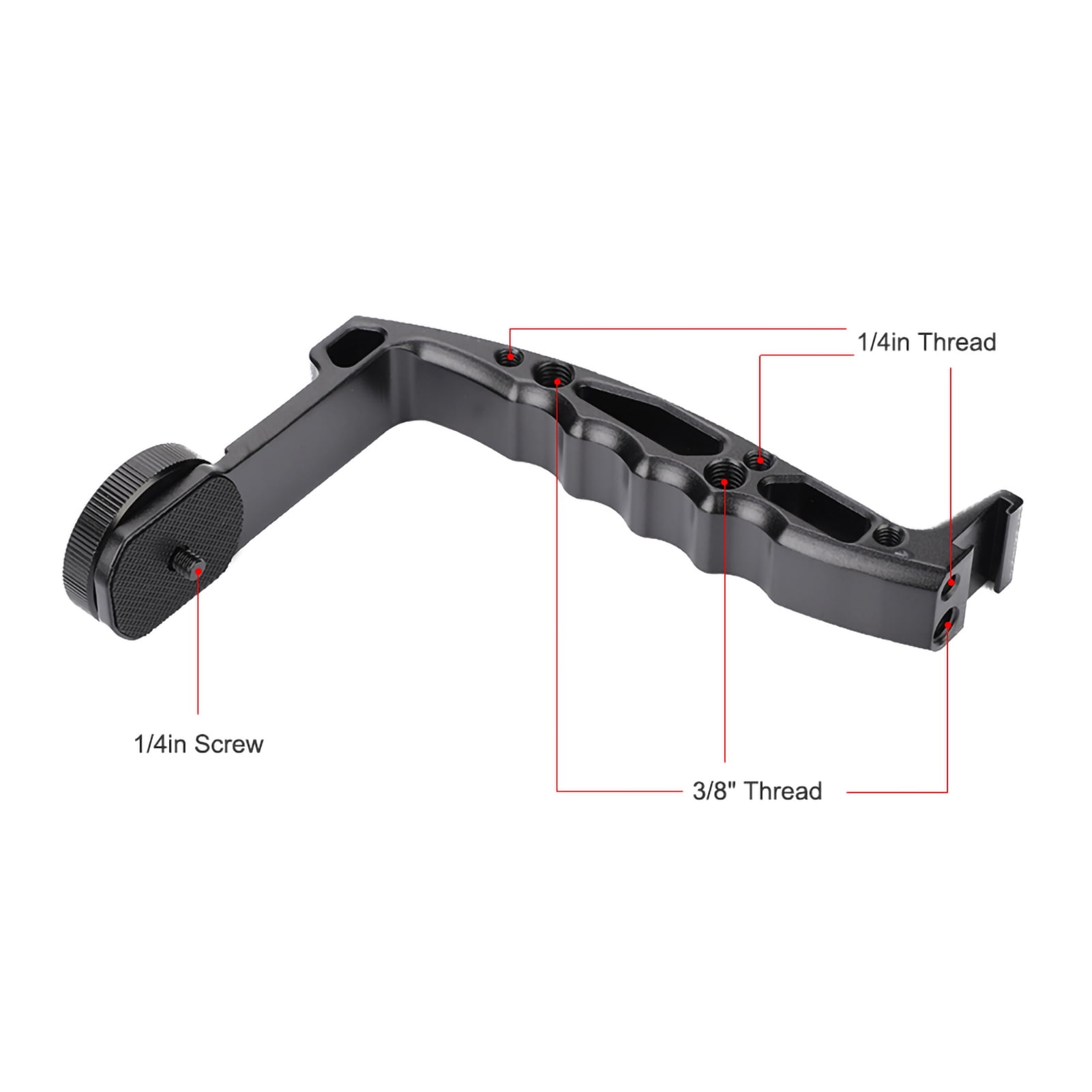 Double Poignée Stabilisateur Crane 2S – Poignées En Alliage D'Aluminium Avec Support Extension Lumière/Moniteur