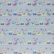 Jillson & Roberts Gift Wrap, Baby Train, 5' x 30" Rolls (6 Pcs)